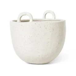 Ferm Living Maceta Speckle Ø18,5 cm, Off-white Blanco