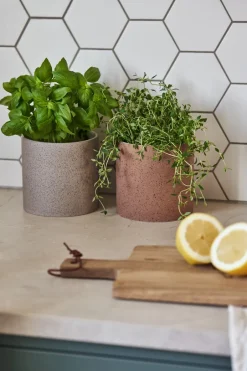 Clearance Scandi Living Maceta Speckled Ø12 cm, Óxido Marrón