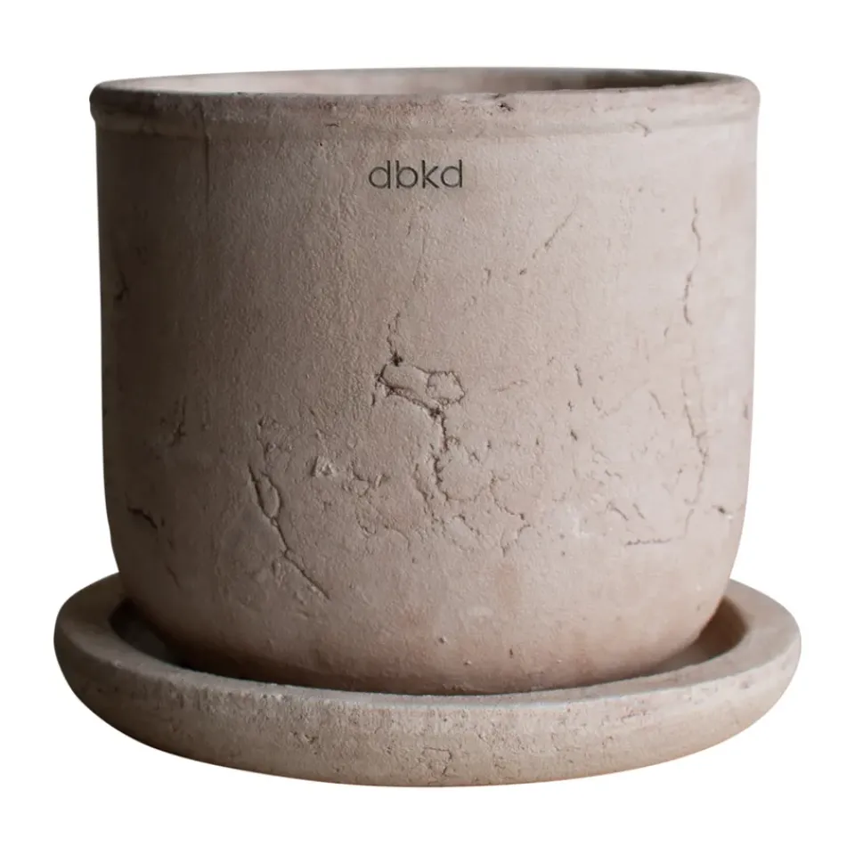 DBKD Maceta Terra, Sand, Ø16×16 cm Beige