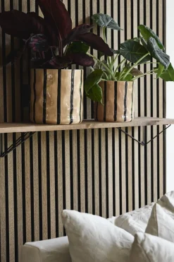Scandi Living Maceta Thrive Ø16 cm, Beige-negro BeigeNegro