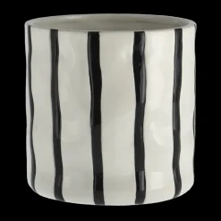 Best Scandi Living Maceta Thrive Ø16 cm, Blanco-negro BlancoNegro