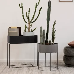 Hot Ferm Living Macetero Plant Box , Negro
