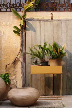 Hot Ferm Living Macetero Plant Box , Straw Amarillo