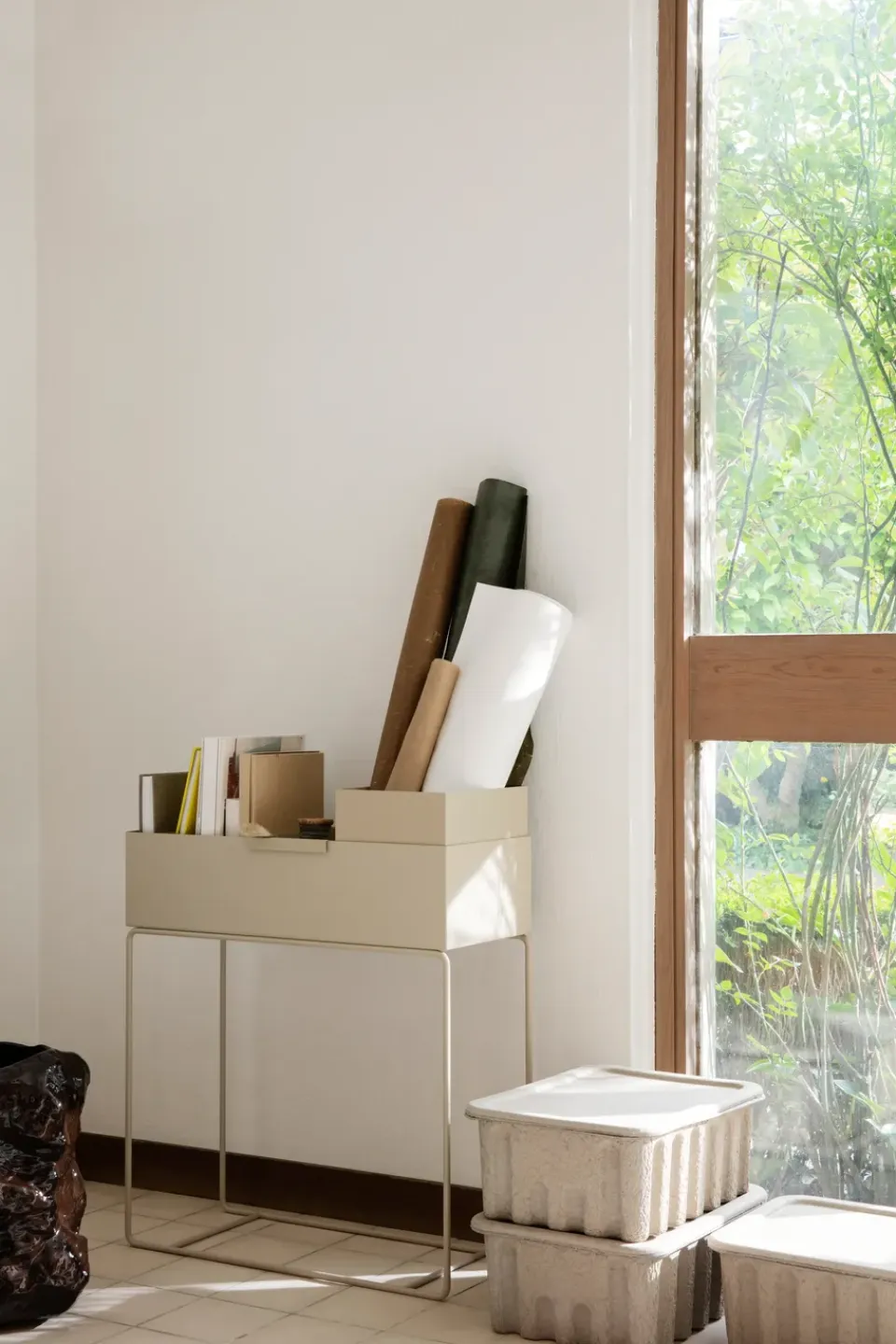 Sale Ferm Living Macetero Plant Box , Cashmere Beige
