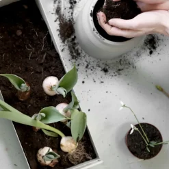 Sale Ferm Living Macetero Plant Box S, claro Gris