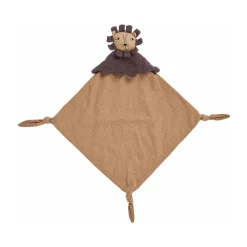 Clearance OYOY Manta con peluche Lobo Lion 40x40 cm, Caramel Marrón