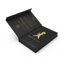 Discount Solstickan Design Manta ignífuga Solstickan 16x2,7x25 cm, Negro-oro NegroColor dorado