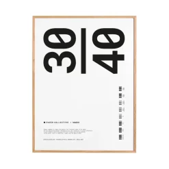Discount Paper Collective Marco plexiglás-roble, 30x40 cm Beige