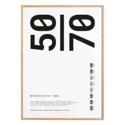 Outlet Paper Collective Marco plexiglás-roble, 50x70 cm Beige
