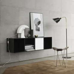 Online Montana Módulo de estantería Line colgado en pared 1 puerta, New white 101 Blanco