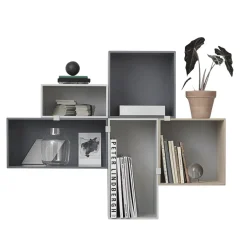 Online Muuto Módulo de estantería Mini Stacked small, claro Gris