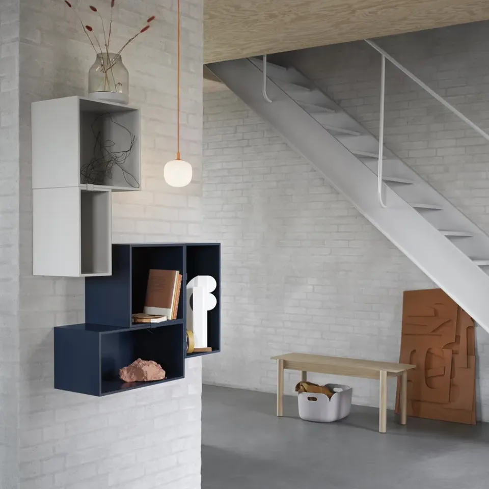 Online Muuto Módulo de estantería Mini Stacked small, claro Gris