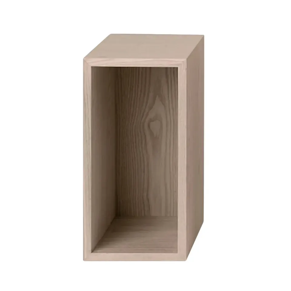 Hot Muuto Módulo de estantería Stacked 2.0 con fondo, small, roble Marrón