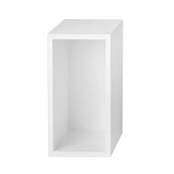 Online Muuto Módulo de estantería Stacked 2.0 con fondo, small, Blanco