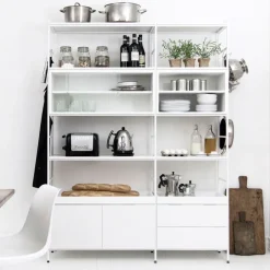 Online Zweed Módulo vitrina Molto 840, , incl. marco de metal Blanco