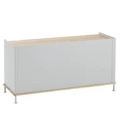 Online Muuto Mesa auxiliar Enfold baja 125x45x63 cm, Oak-Grey MarrónGris