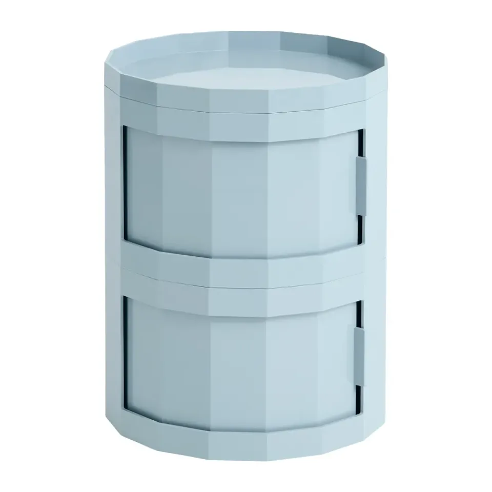 Outlet HAY Mesa auxiliar Facet Cabinet 20, Misty blue Azul