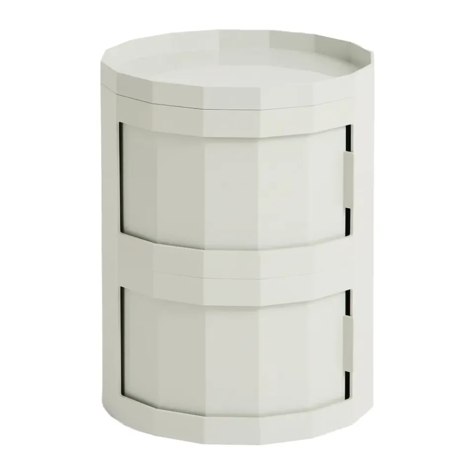 Clearance HAY Mesa auxiliar Facet Cabinet 20, Misty grey Gris