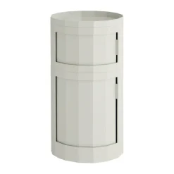 New HAY Mesa auxiliar Facet Cabinet 110 , Misty grey Gris