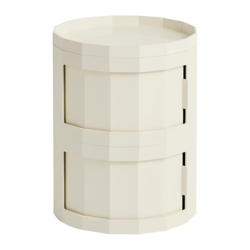 Hot HAY Mesa auxiliar Facet Cabinet 20, Eggshell Blanco