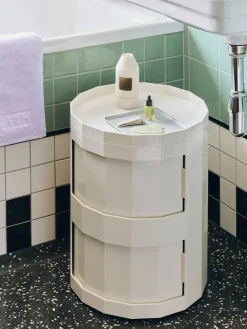 Hot HAY Mesa auxiliar Facet Cabinet 20, Eggshell Blanco