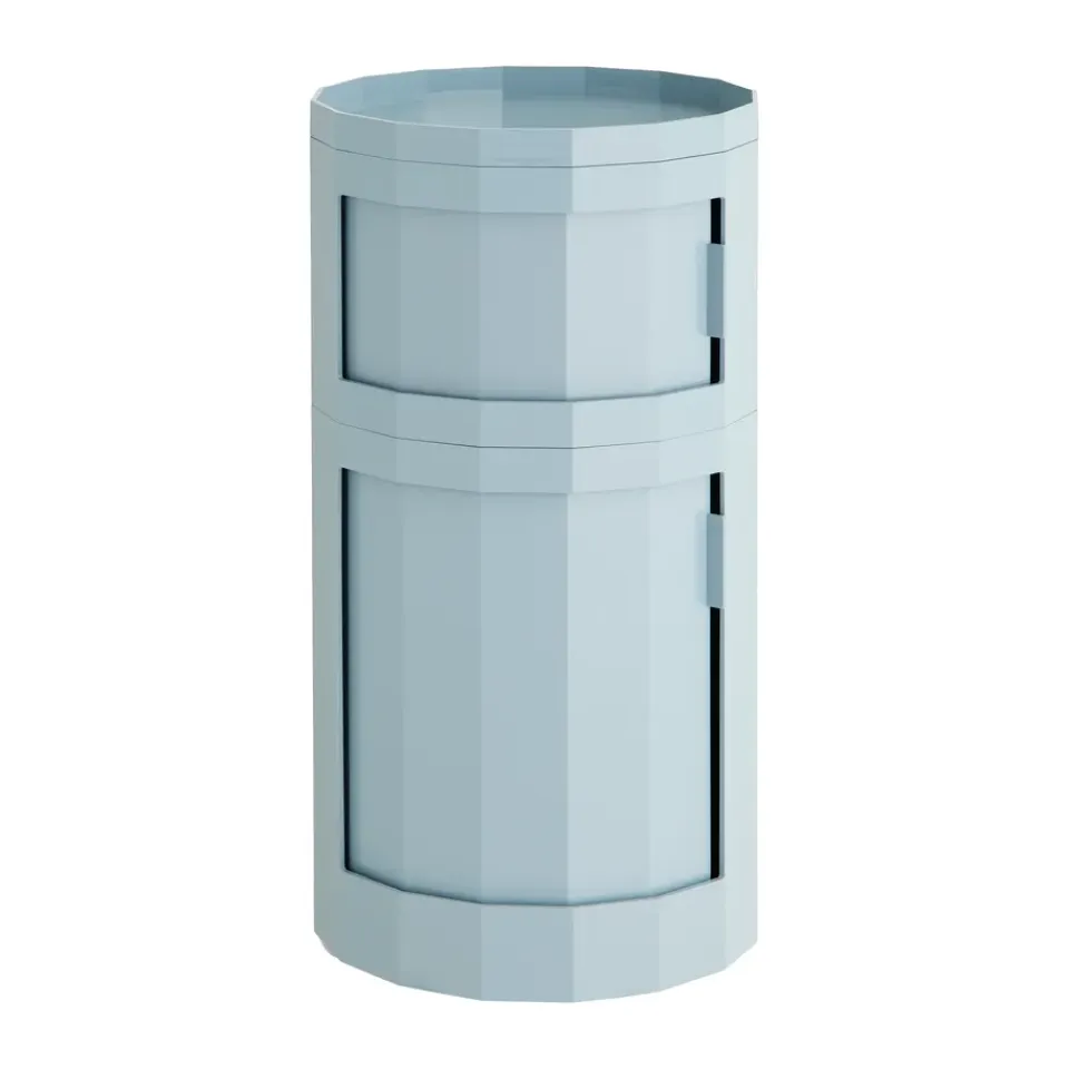 HAY Mesa auxiliar Facet Cabinet 110 , Misty blue Azul