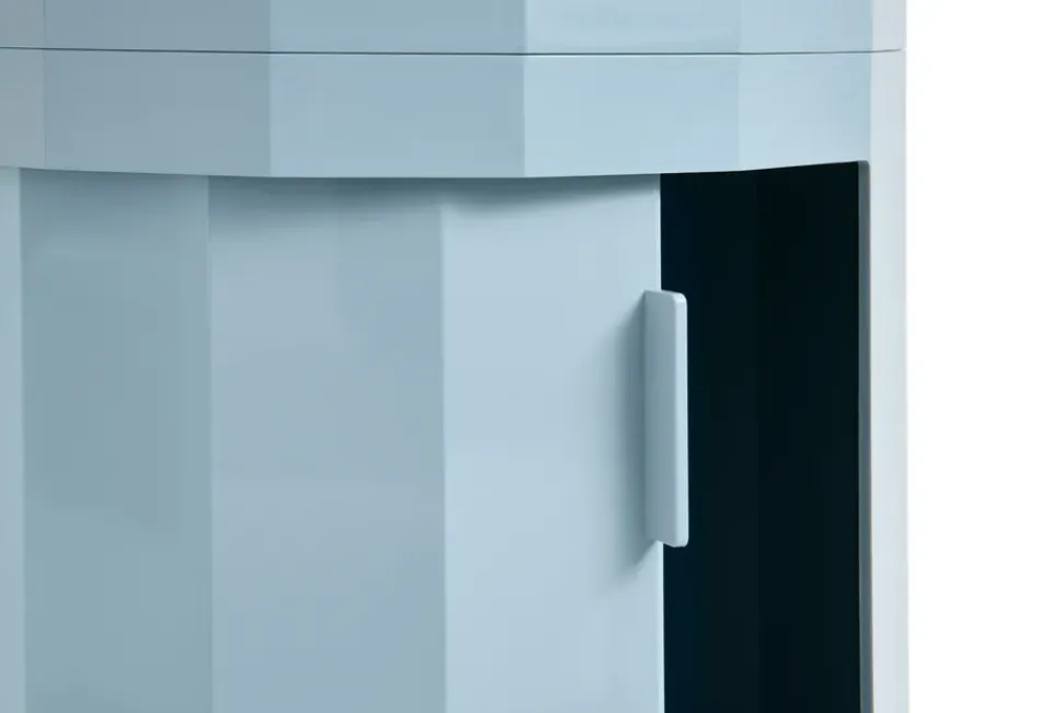 HAY Mesa auxiliar Facet Cabinet 110 , Misty blue Azul