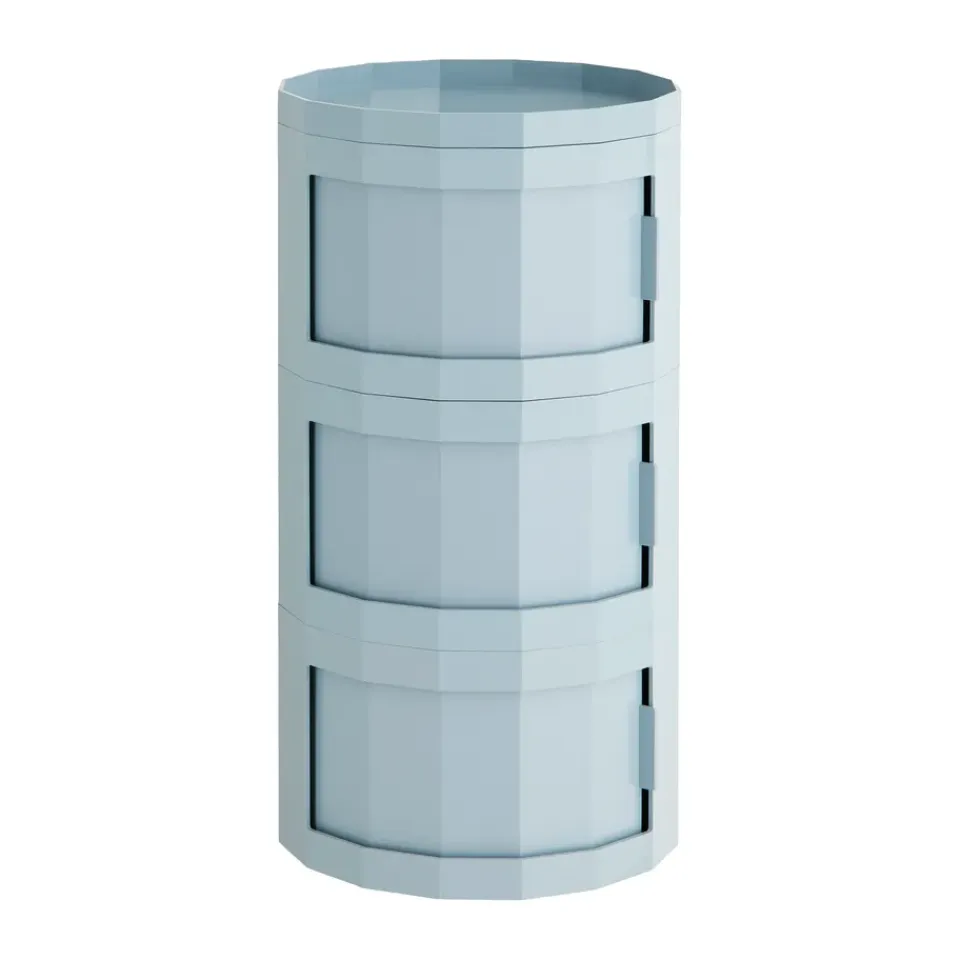 Outlet HAY Mesa auxiliar Facet Cabinet 30, Misty blue Azul