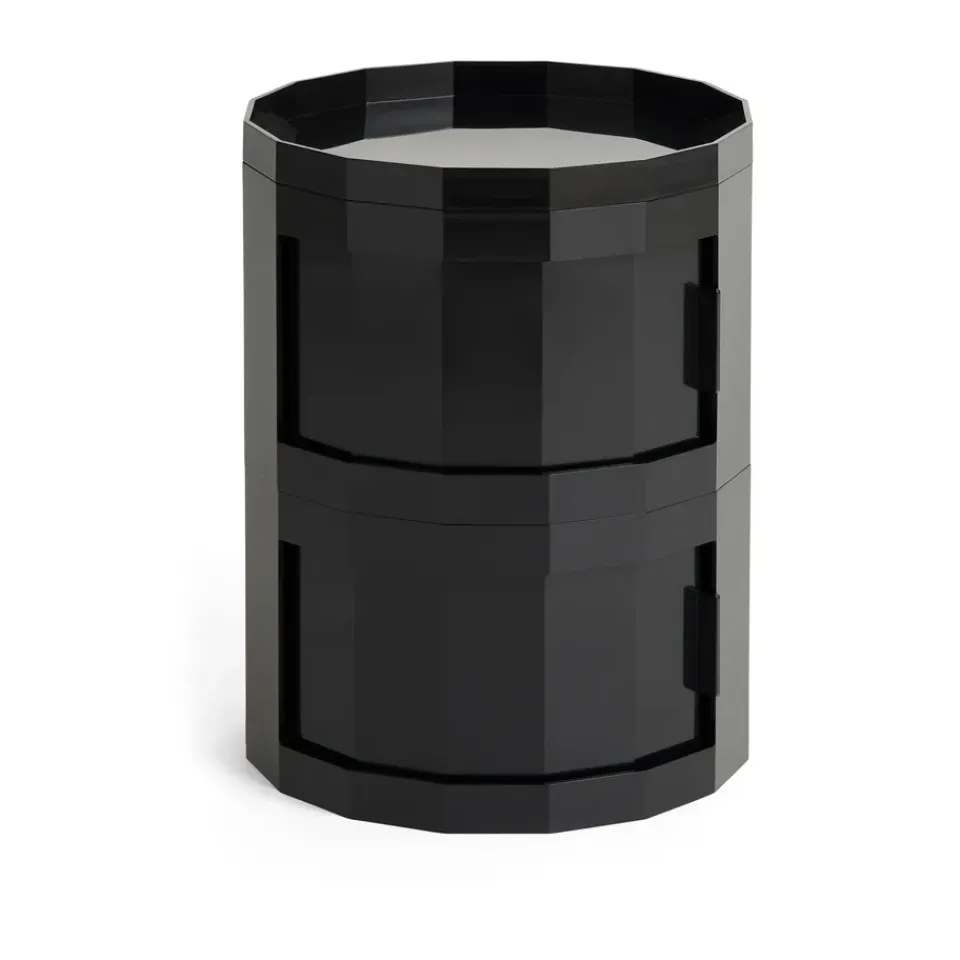 Outlet HAY Mesa auxiliar Facet Cabinet 20, Anthracite Negro
