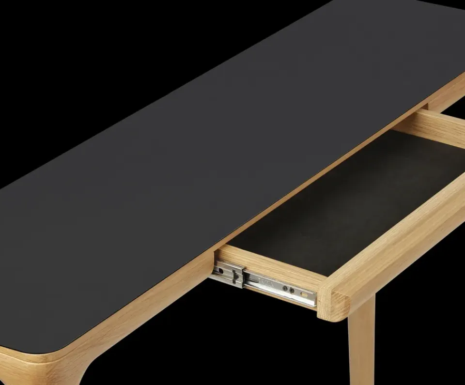 New Umage Mesa auxiliar Heart'n'Soul 120 cm, Oak-obsidian black NegroBeige