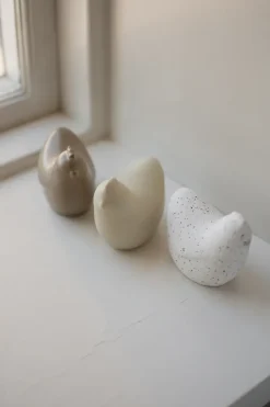 Hot DBKD Mini hens 8 cm, Creme Blanco