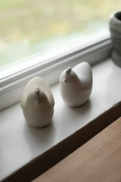 Discount DBKD Mini hens 8 cm, White dot Blanco