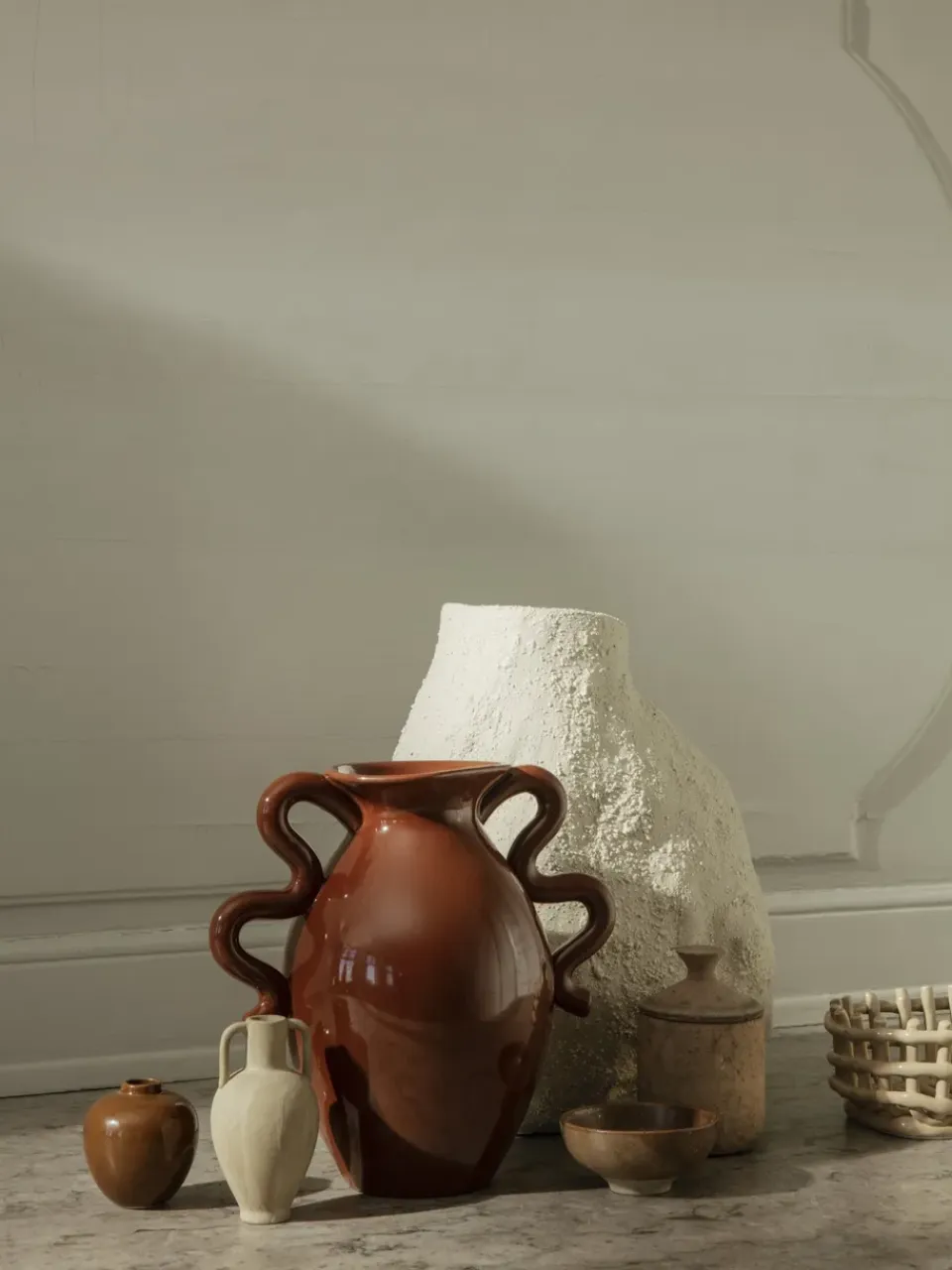 Sale Ferm Living Mini jarrón Ary small, Soil Marrón