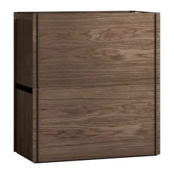 Outlet MOEBE storage box, Smoked oak-black Marrón