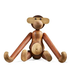 Best Kay Bojesen Denmark Mono de madera mediano, Teca-madera de limba Marrón