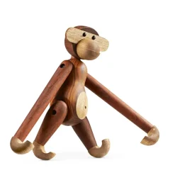 Best Kay Bojesen Denmark Mono de madera mediano, Teca-madera de limba Marrón