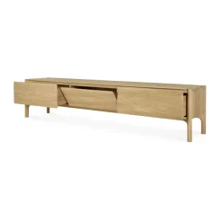 Hot Ethnicraft Mueble de TV PI , Roble, 242 cm Beige
