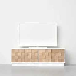 A2 Mueble TV Collect 2016, roble aceitado - Blanco