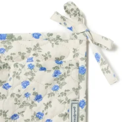 Clearance Garbo&Friends Organizador de cama acolchado Dainty satin, 18x43 cm Azul