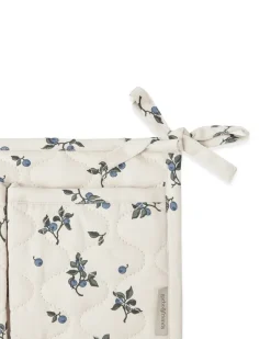 Best Garbo&Friends Organizador de cama acolchado satin Blueberry, 18x43 cm Beige