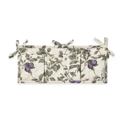 New Garbo&Friends Organizador de cama acolchado satin Plum, 43x18cm Beige