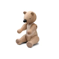 Clearance Kay Bojesen Denmark Oso de madera Kay Bojesen mediano, roble y arce BeigeMarrón