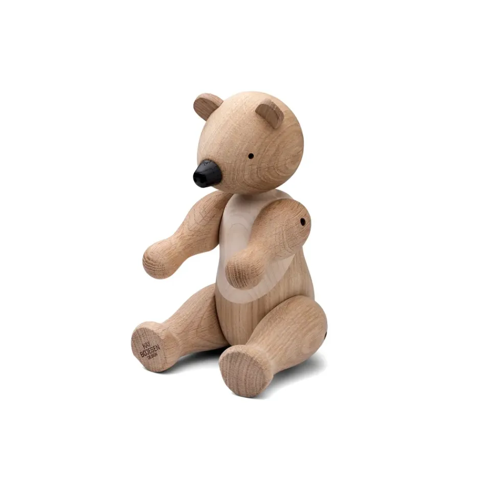 Clearance Kay Bojesen Denmark Oso de madera Kay Bojesen mediano, roble y arce BeigeMarrón