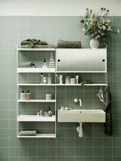 Hot String Panel de pared , , 75x20 cm, paquete de 1 Blanco