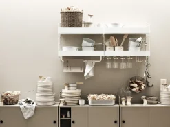 String Panel de pared , , 50x30 cm, paquete de 1 Blanco