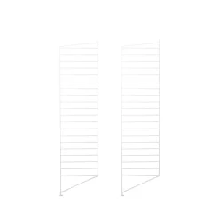 New String Panel de suelo , , 115x30 cm, paquete de 2 Blanco