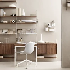 Outlet String Panel de suelo , , 200x30 cm, paquete de 1 Blanco