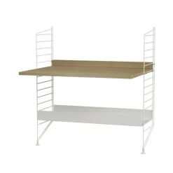 Outlet String Panel de suelo , Blanco, 85x30 cm, paquete de 2 Beige