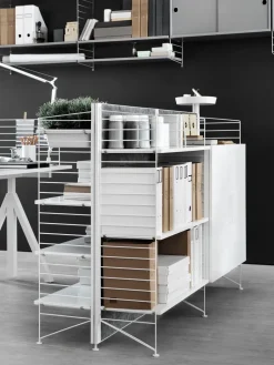 Sale String Panel de suelo , , 115x30 cm, paquete de 2 Negro