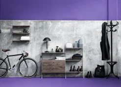 Sale String Panel de suelo , , 115x30 cm, paquete de 2 Negro